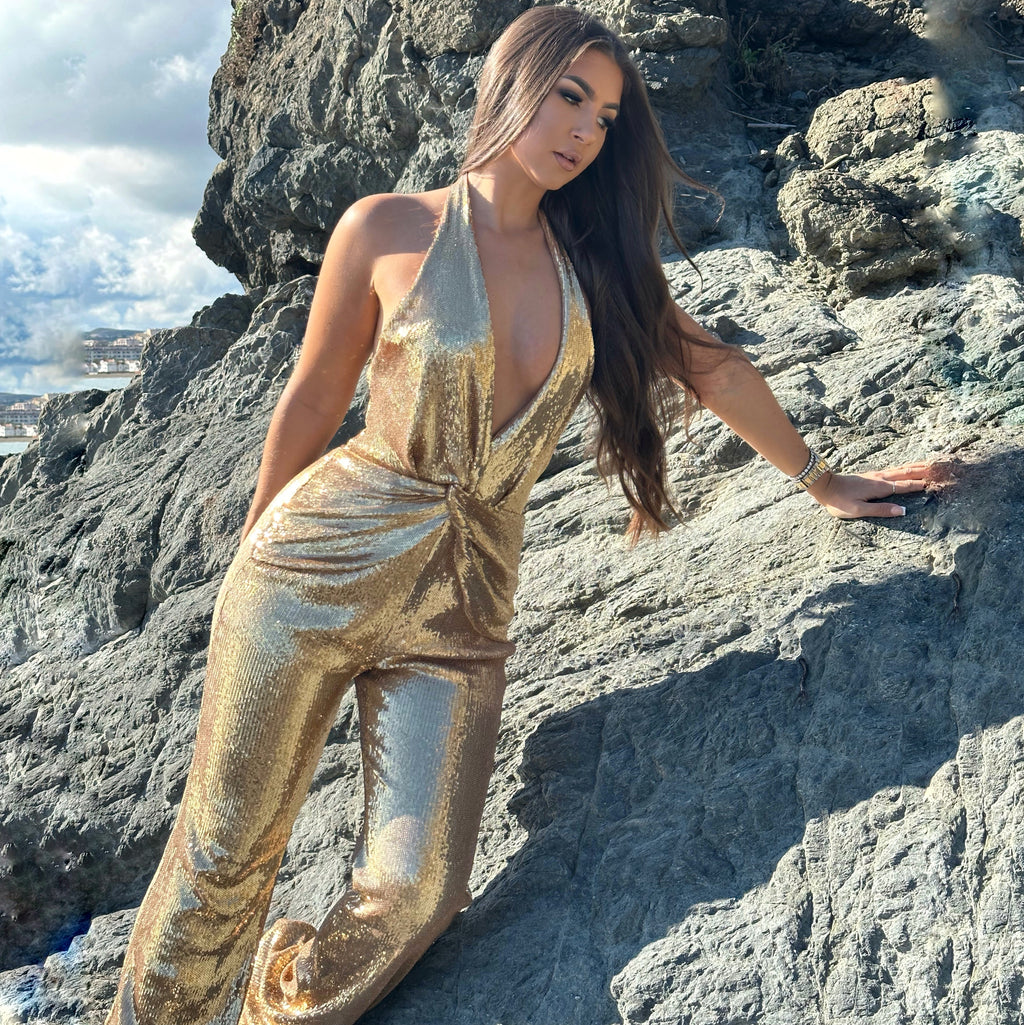 ‘GISELE’ Sequin Jumpsuit