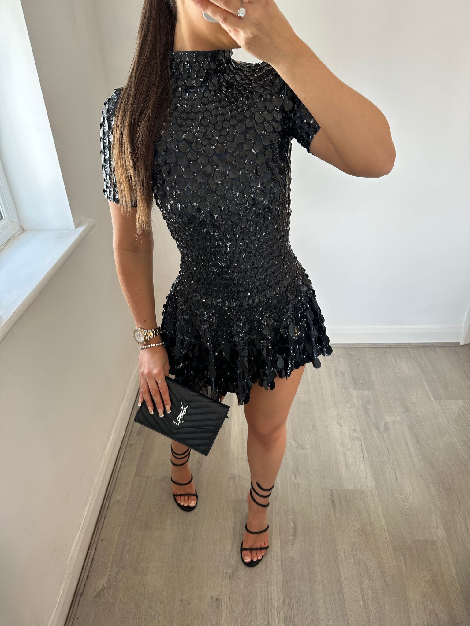 ‘FOR THE FAME’ Sequin Dress - Black