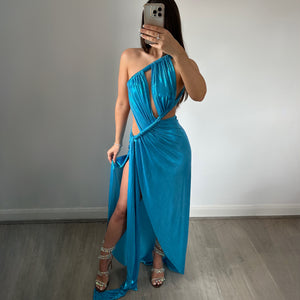 ‘COVE’ Metallic Maxi Dress