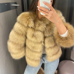 ‘FASHION WEEK’ Faux Fur Coat - Toffee