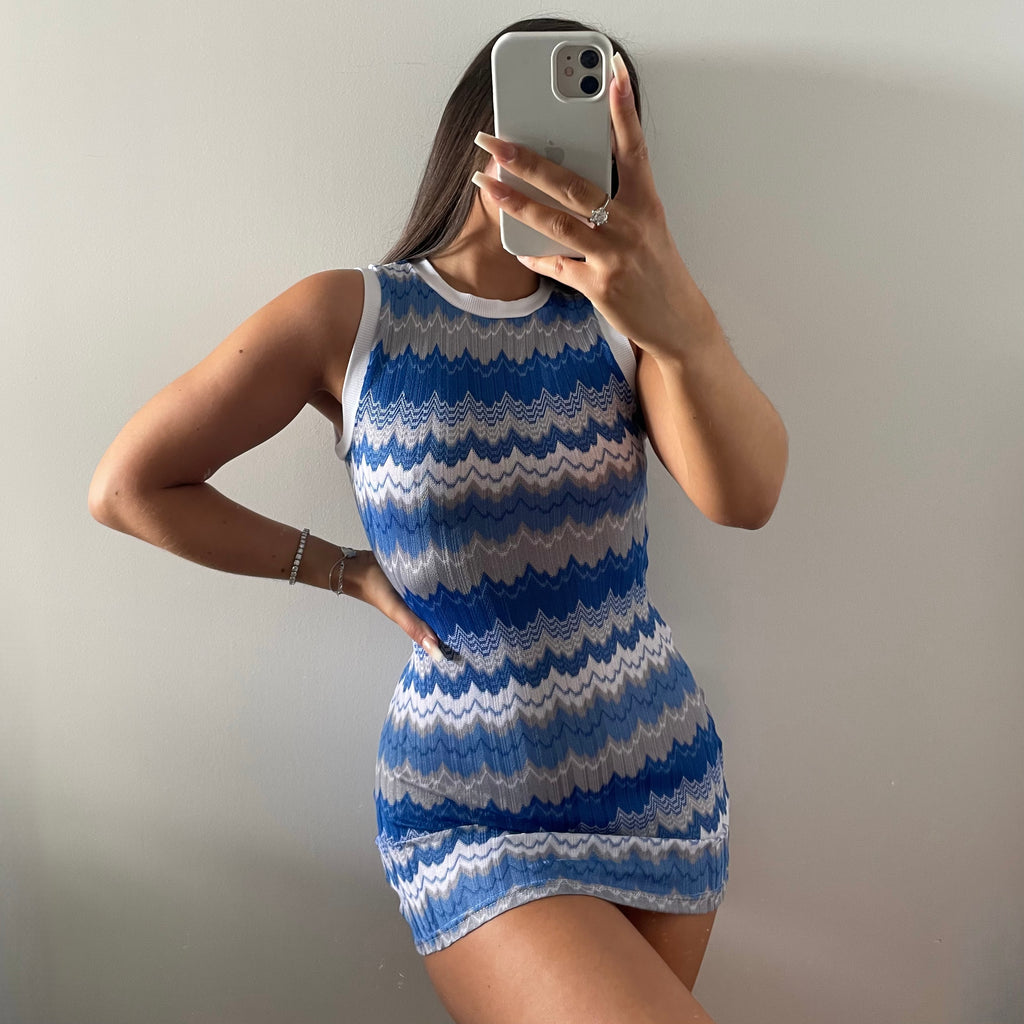 ‘HAVANA’ Mini Dress - Blue