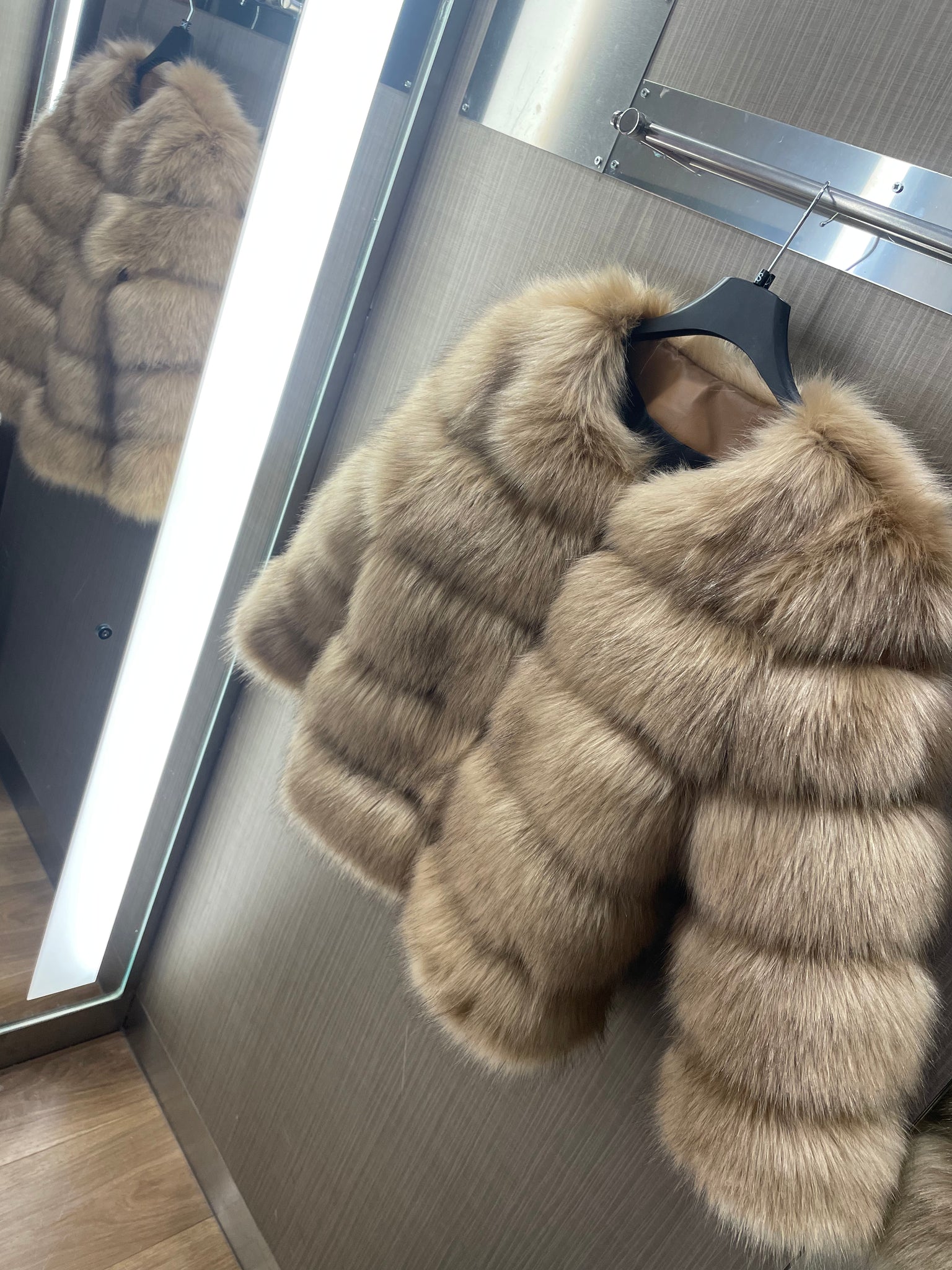 ‘FASHION WEEK’ Faux Fur Coat - Toffee