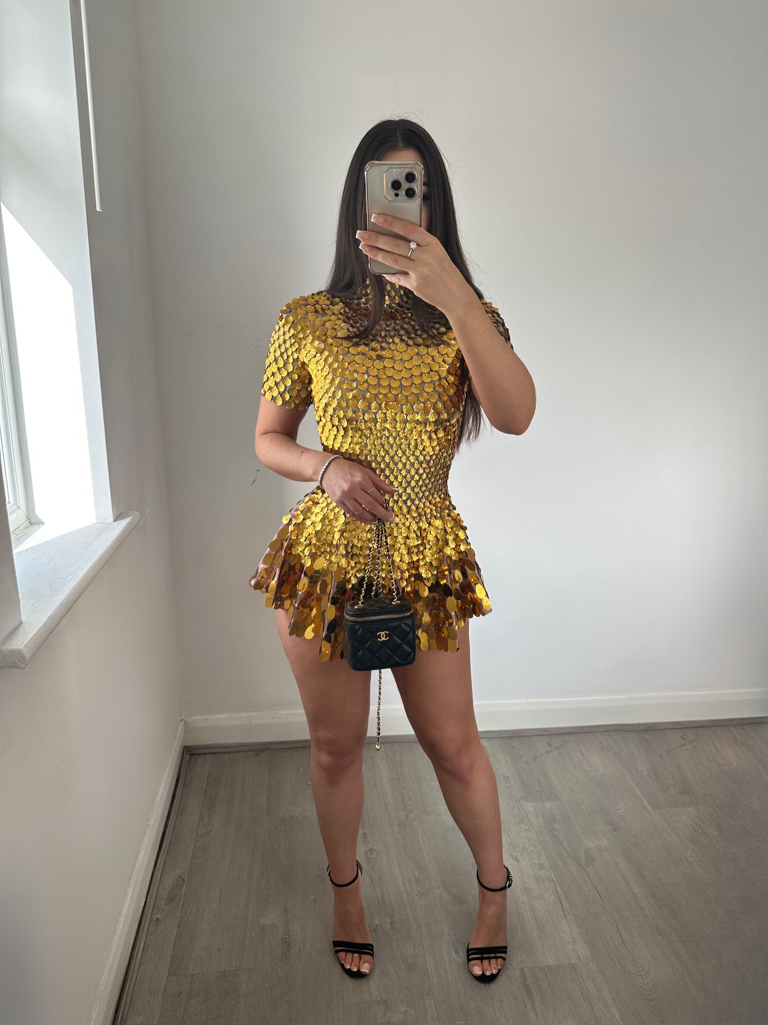 ‘FOR THE FAME’ Sequin Dress - Gold