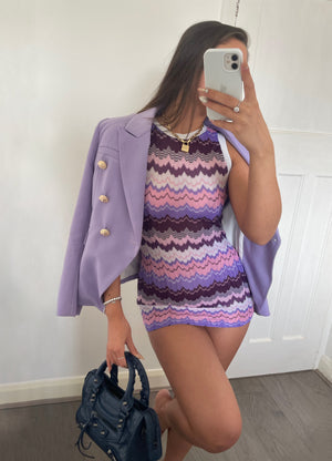 ‘HAVANA’ Mini Dress - Purple
