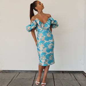 ‘AT THE RACES’ Midi Dress