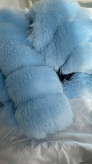 ‘FASHION WEEK’ Faux Fur Coat - Baby Blue