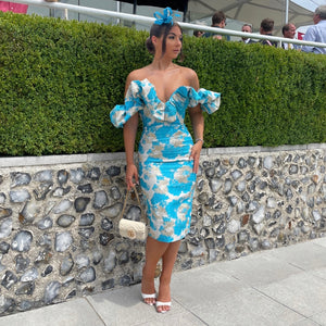 AT THE RACES Midi Dress Bella Luxe