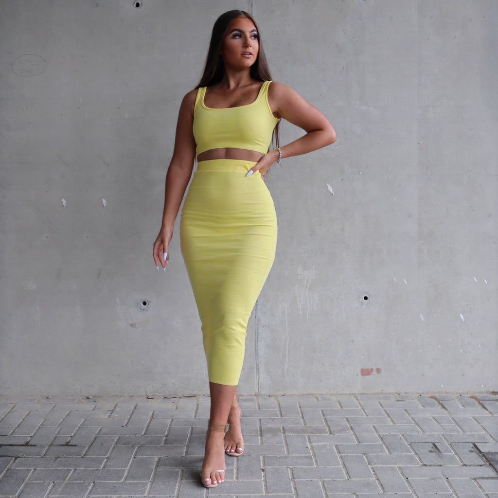 ‘KOKO' Two Piece Set - Yellow