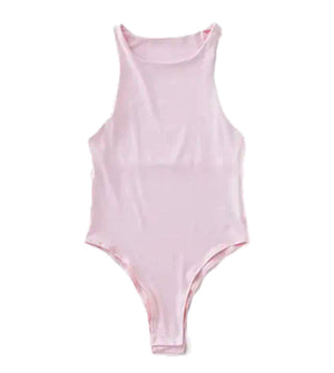 ‘BASIX’ Racer Bodysuit - Baby Pink