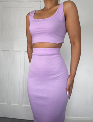 ‘KOKO' Two Piece Set - Lilac