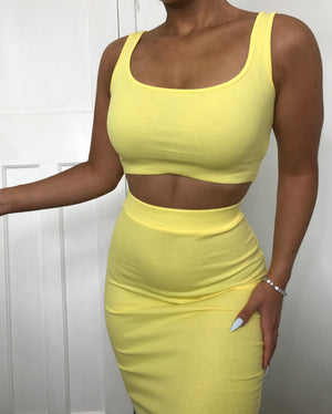 ‘KOKO' Two Piece Set - Yellow